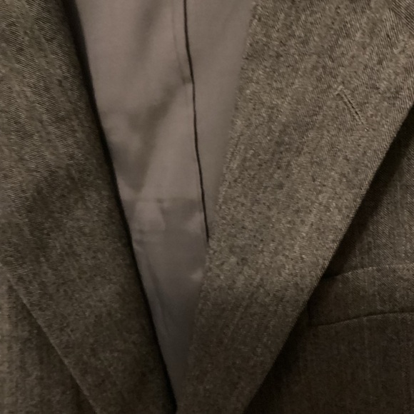 The Alexandre Collection Men Suit Jacket Blazer Size 42L Gray Pure New Wool - Picture 6 of 13